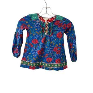 MATILDA JANE Make Believe I Believe Tunic Floral Top Girl’s Size 4 4T